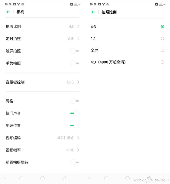 opporeno4的4800万摄像头,opporeno系列前置摄像头对比