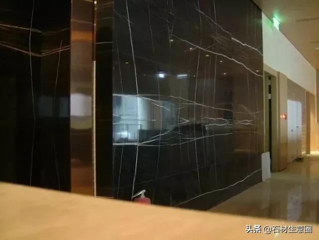 黑色大理石轻奢装修效果,黑色系大理石