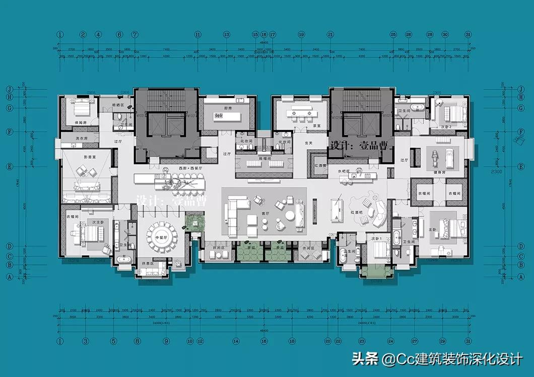 家装室内设计平面方案优化,140平大h户型平面优化