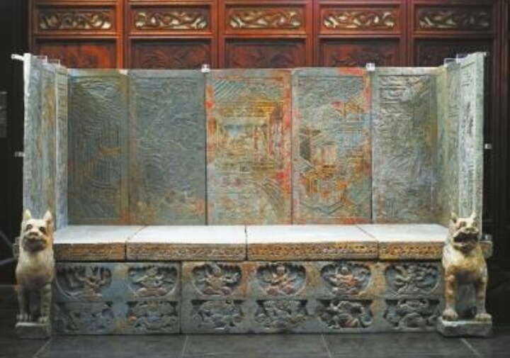 古墓挖出来的石板是什么样的,古墓发掘出大量壁画和石板