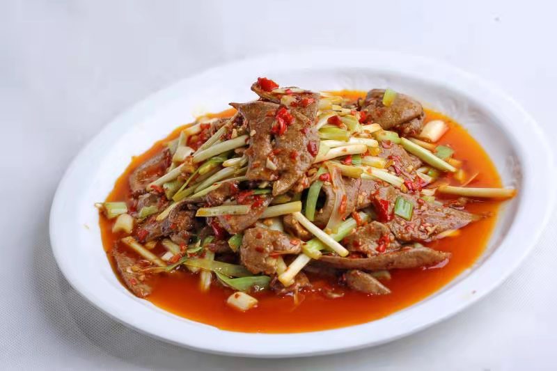 四川火爆腰花15秒,自贡火爆泡椒猪肝