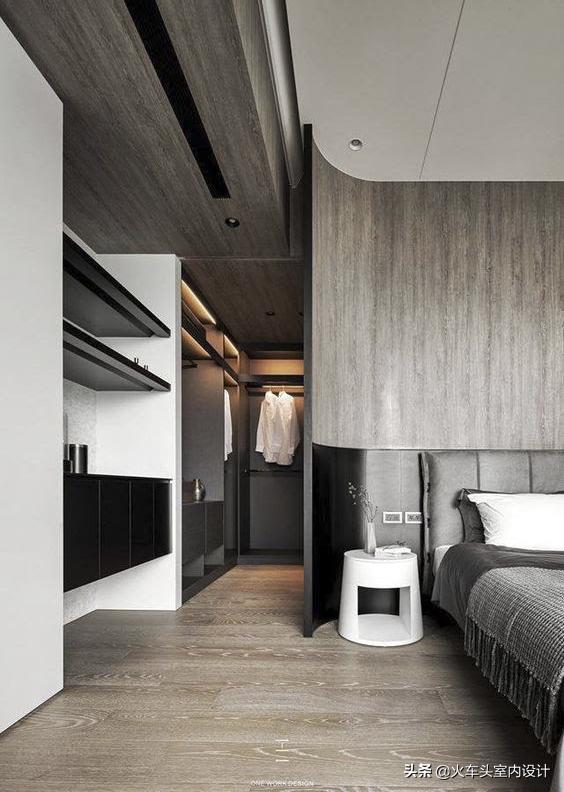 走入式衣帽间设计效果图轻奢风,轻奢简约大气衣帽间