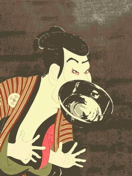 设计稿作品动态展示,浮世绘设计图素材