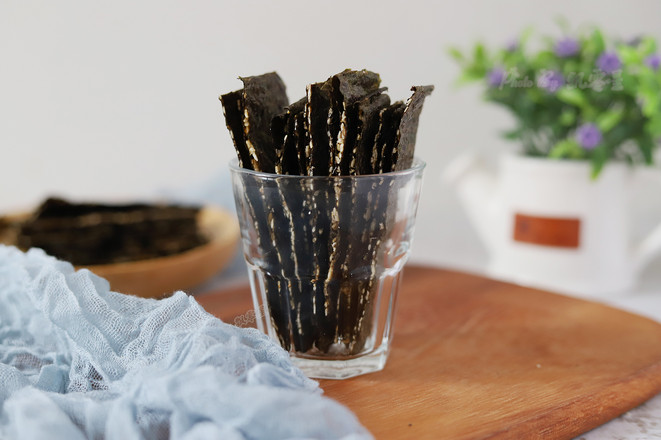 海苔好吃价格贵，教您1招，1块紫菜能做5包，质地脆嫩好解馋