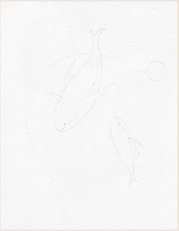 小清新水彩画大海里的精灵--鱼绘制教程