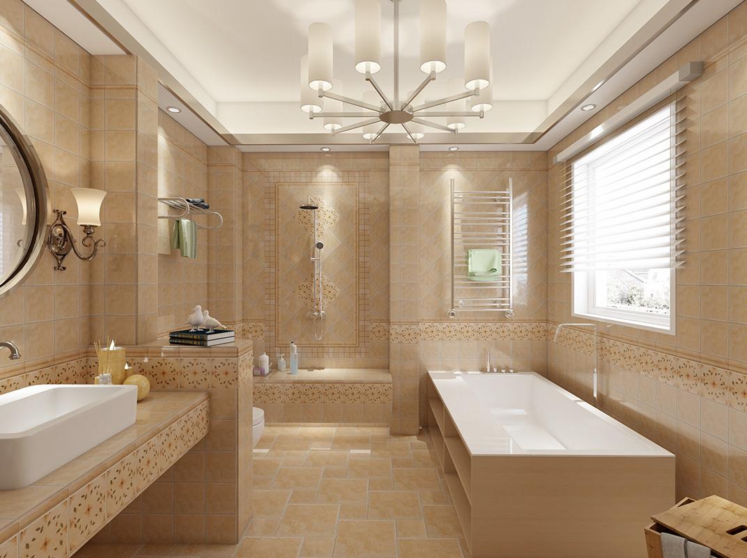 现代简约风用什么瓷砖,浅灰色瓷砖的简约风效果图