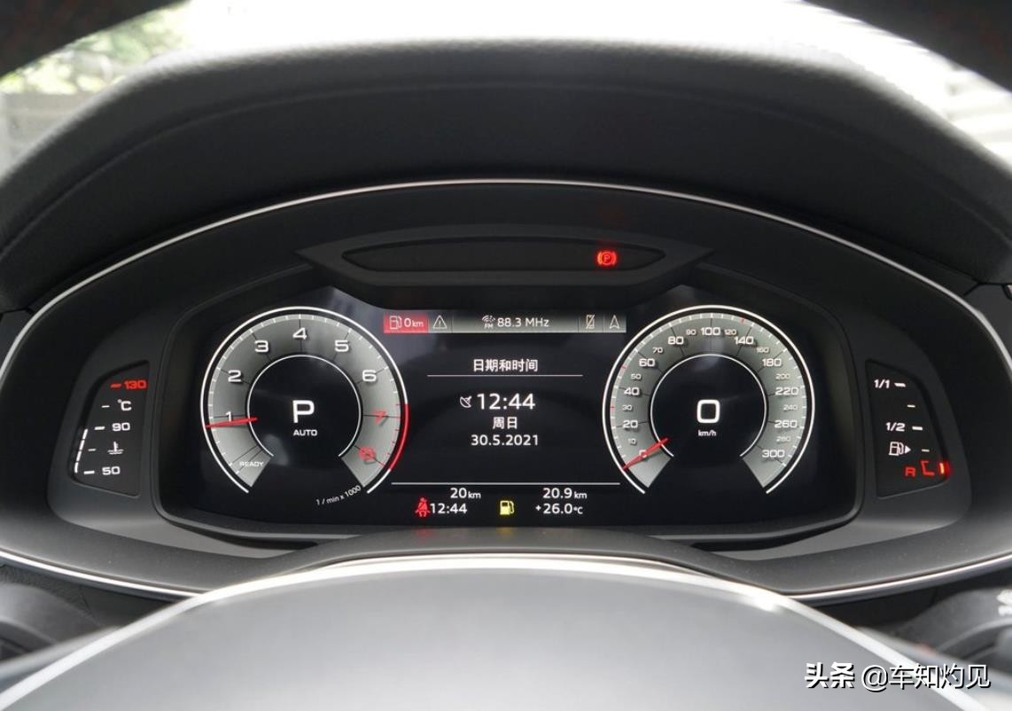 奥迪a6l3.0t四驱高功率极速测试,2.0t7dct