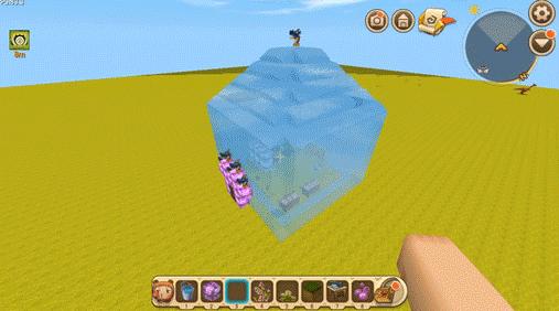 迷你世界大神巧妙建造“水晶宫殿”，6步骤轻松完成，女神超喜欢