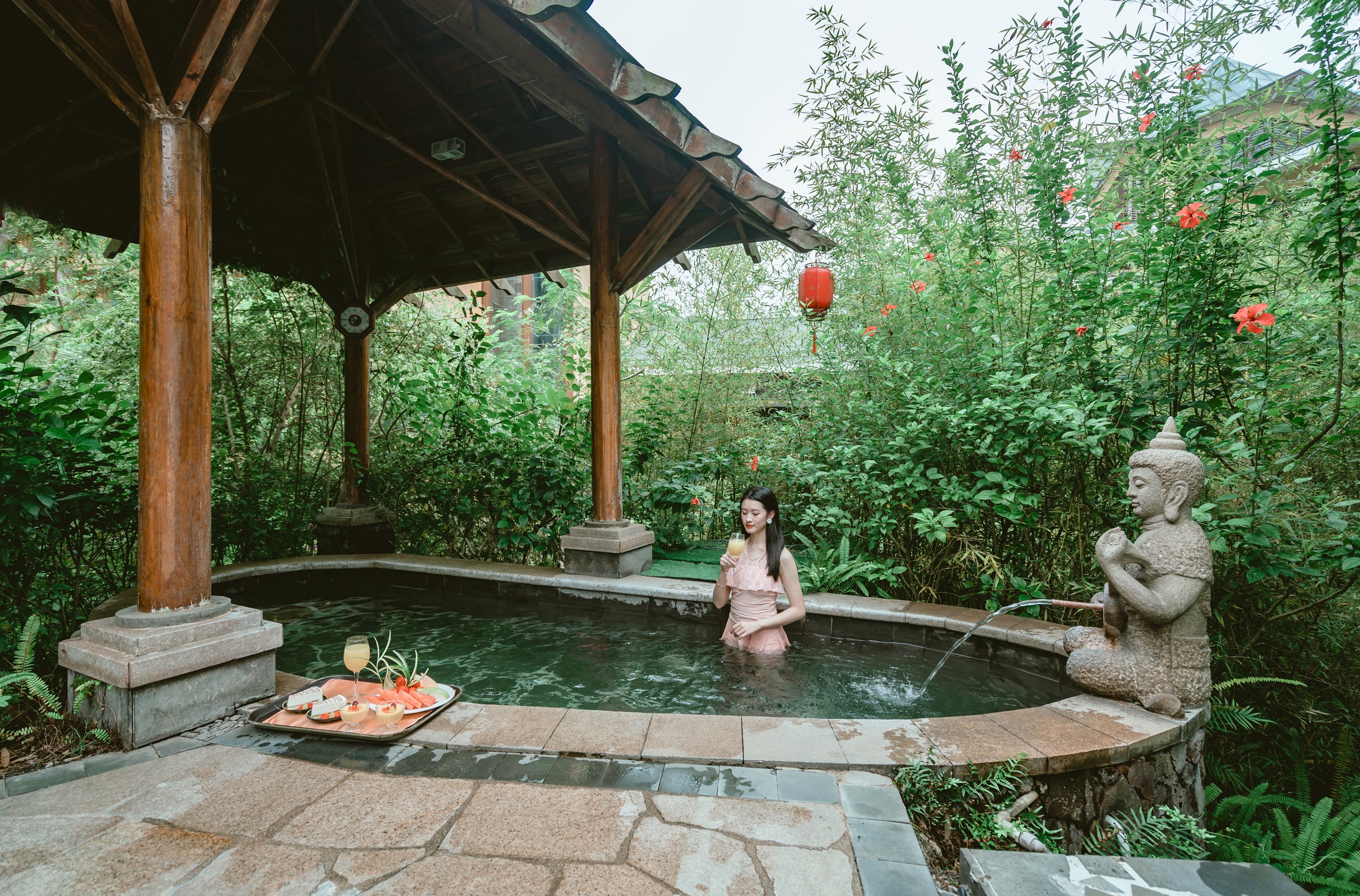 惠州惠东县安墩镇畔山温泉度假村,惠州尚天然温泉酒店带私人泡池