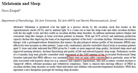 褪黑素的副作用和作用时间,褪黑素的副作用和危害