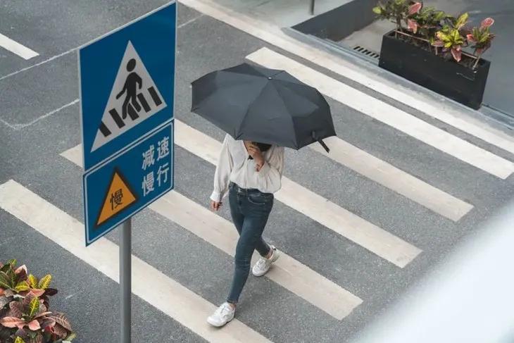 这才是全自动雨伞,自动收伞的懒人伞