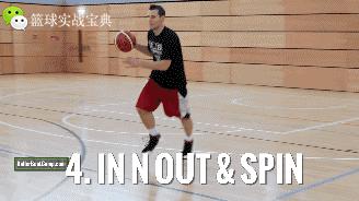 野球场篮球转身过人,篮球米切尔陀螺转身过人