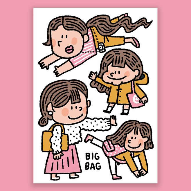 超可爱的手绘简笔画,简单的Q版简笔人物绘画