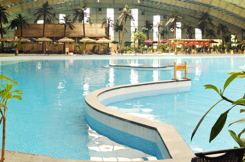 北京运河苑温泉水世界，好似闹市中的“瑶池仙境”，乐在水世界