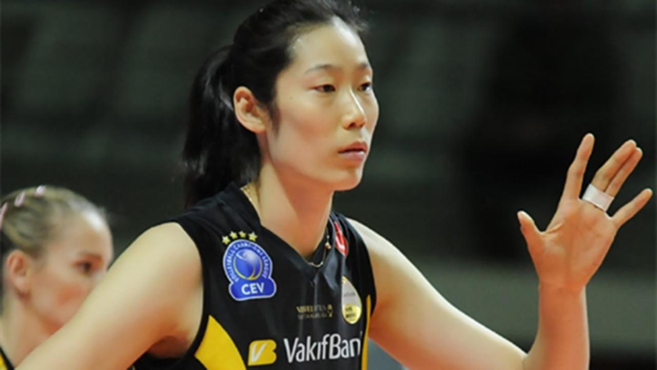 朱婷姚明同框图片,朱婷丁宁