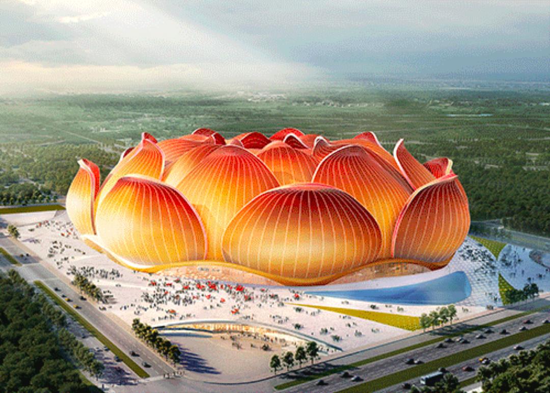 耗资120亿的恒大足球场,恒大新球场已见雏形施工速度惊人