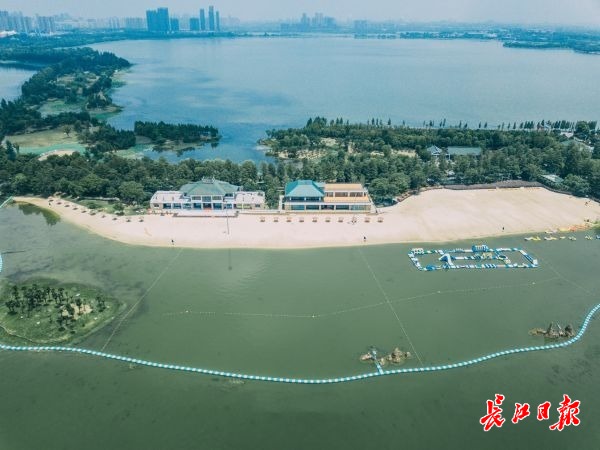 阳光、沙滩、遮阳伞......一起去东湖沙滩浴场清凉一夏