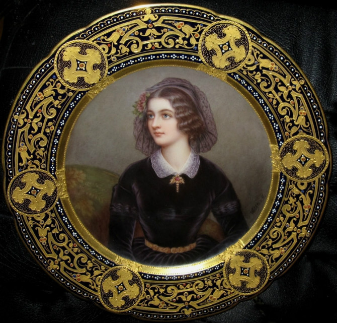 欧洲人物瓷板画,欧洲油画经典肖像画