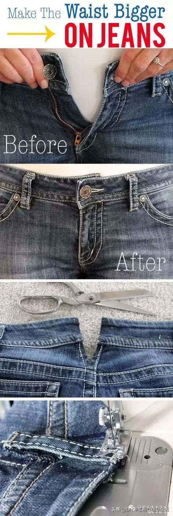 有没有比较有创意的牛仔裤改造,不要的牛仔裤改造大全教程