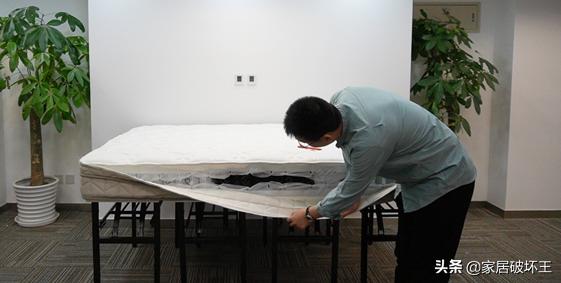 顾家1075床垫拆解,顾家弹簧床垫