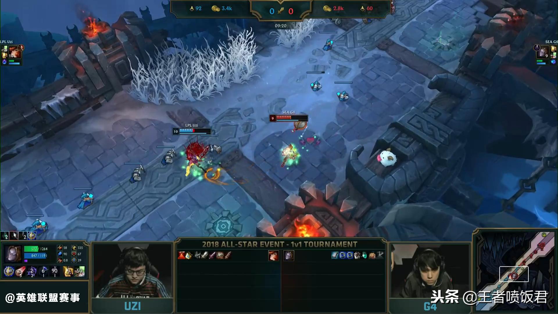 2019全明星solo赛uzi对阵bang,s8uzi团战视频