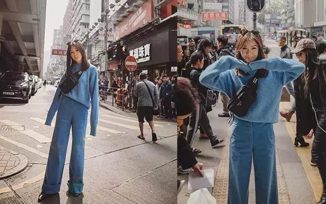 黑色阔腿裤加长版垂感慵懒风秋冬,秋冬慵懒感阔腿裤