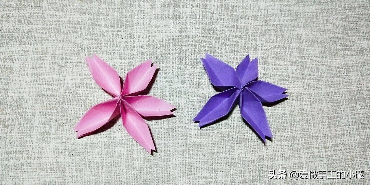 折纸樱花伞步骤图解,樱花绣球折纸方法图解