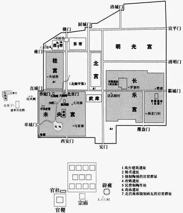 汉长安城是怎样废弃的,汉长安城宫殿建造顺序