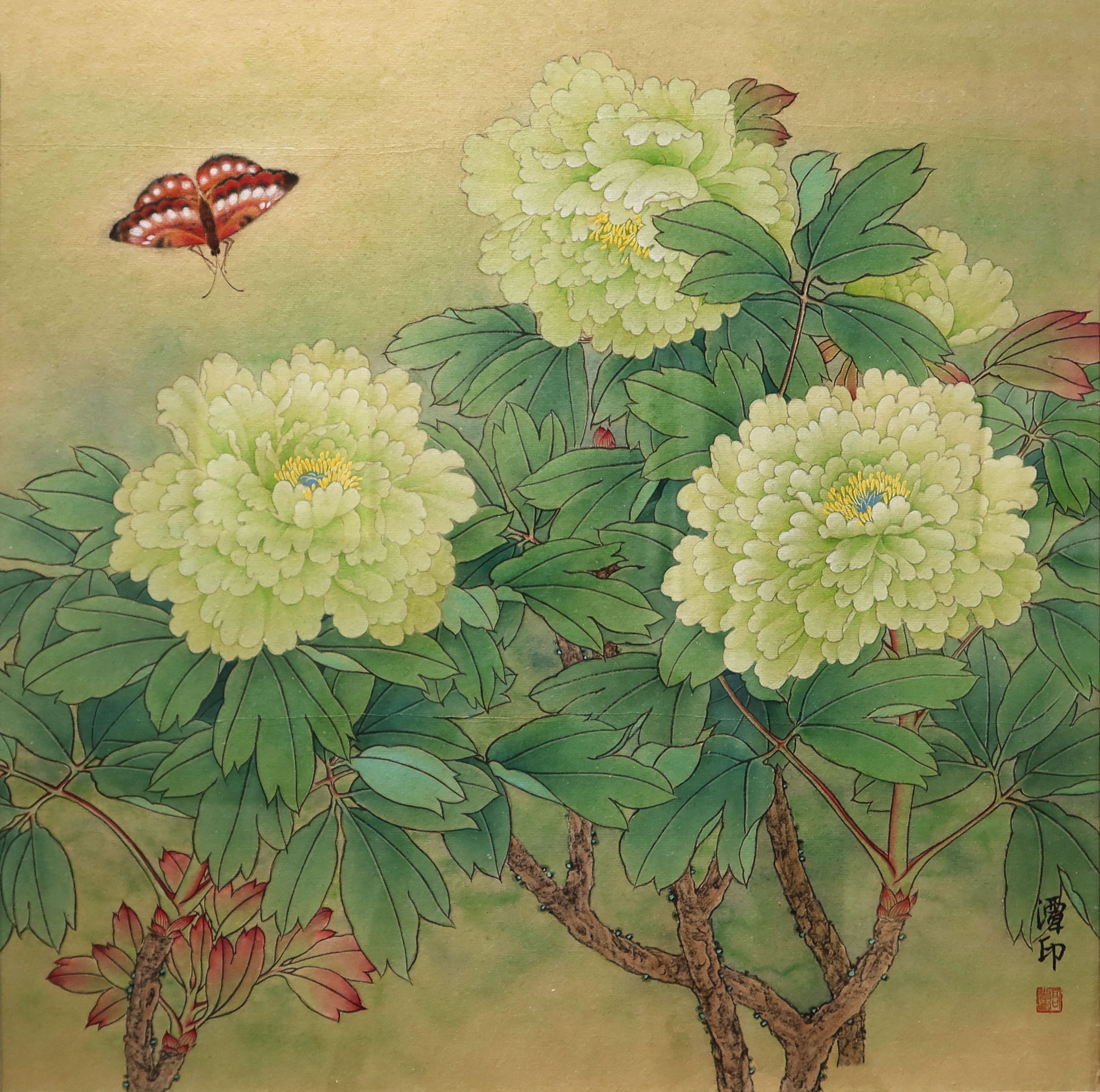 工笔人物画名家作品欣赏,中国美协著名工笔花鸟画画家