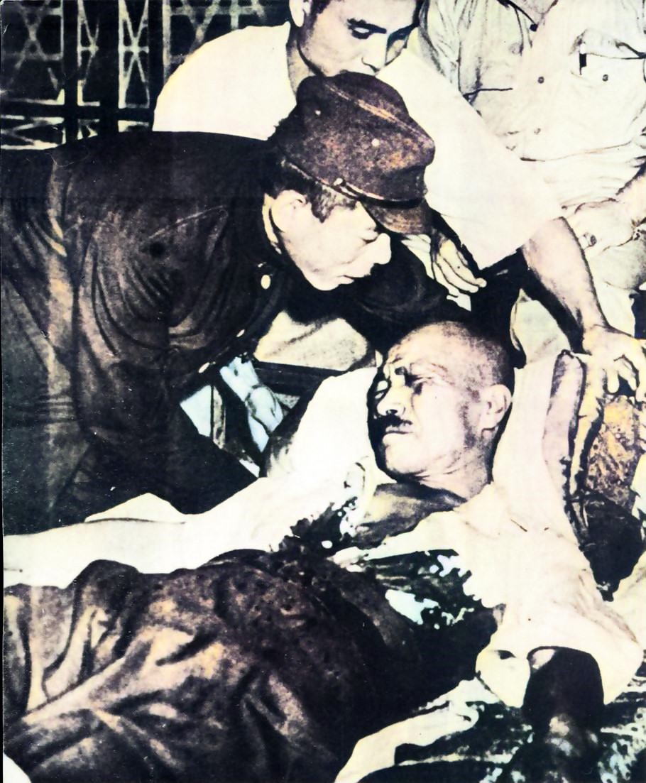 战犯老照片,处决日本七大战犯影像