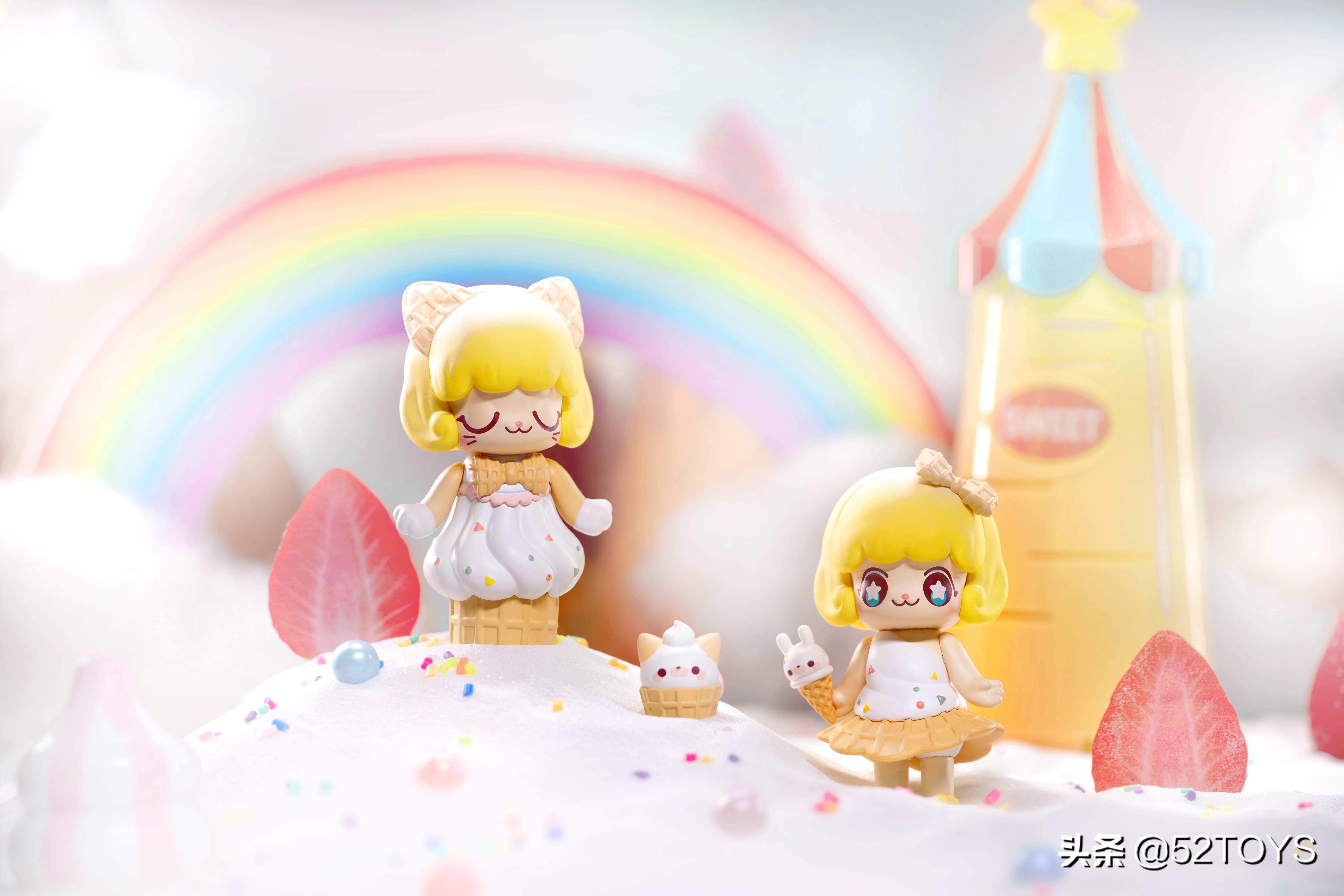 52toys甜品王国,52toyskimmy盲盒甜品派对系列