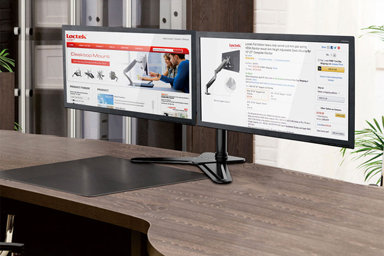 桌面多合一显示器支架,桌置式双屏支架