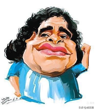 马拉多纳高清漫画壁纸,马拉多纳漫画