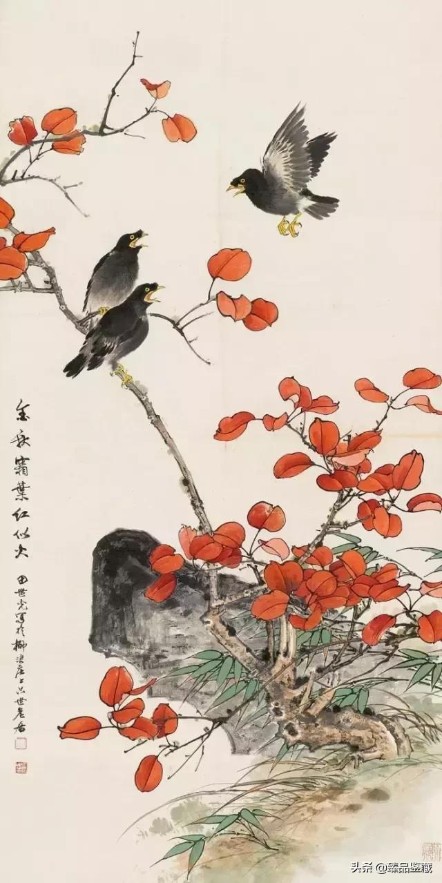 工笔大师田世光,工笔画大师田世光画孔雀好美