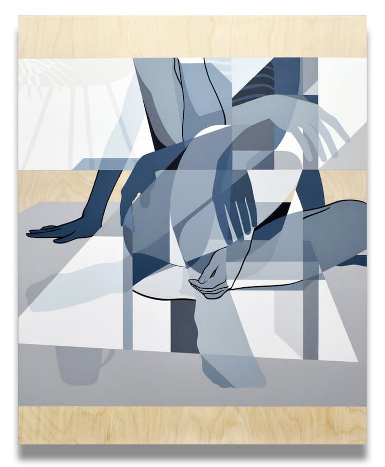 未来主义画作风格,用几何图形画世界名画