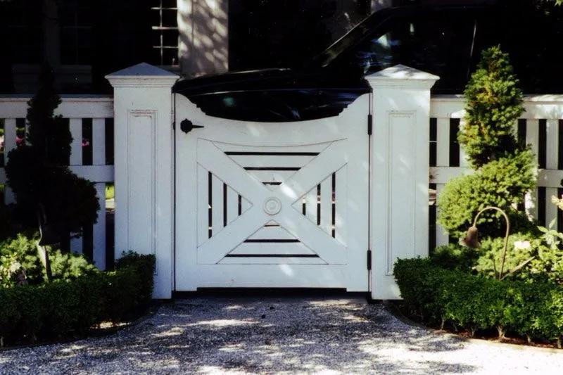 庭院栅栏门锁具,极简庭院栅栏门