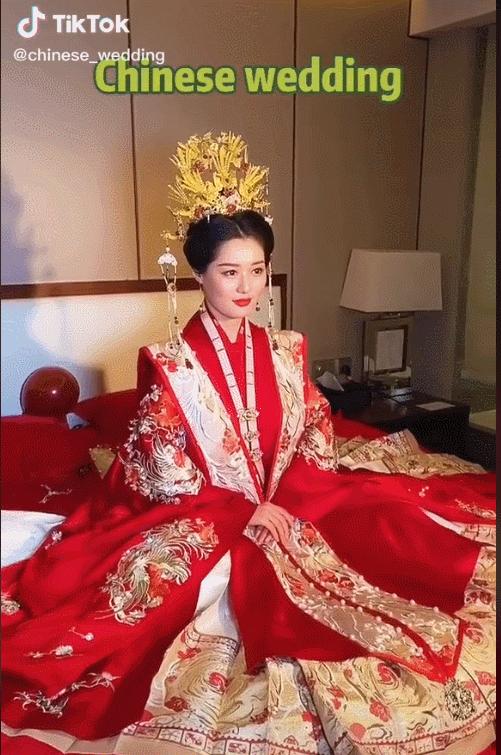 中式婚礼火遍抖音,中式婚礼爆火