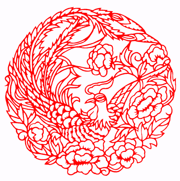 对称图形剪纸窗花,民俗窗花介绍