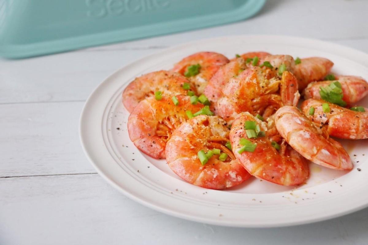 芝士焗阿根廷红虾煎锅做法,油焖阿根廷红虾味道鲜美鲜活制作