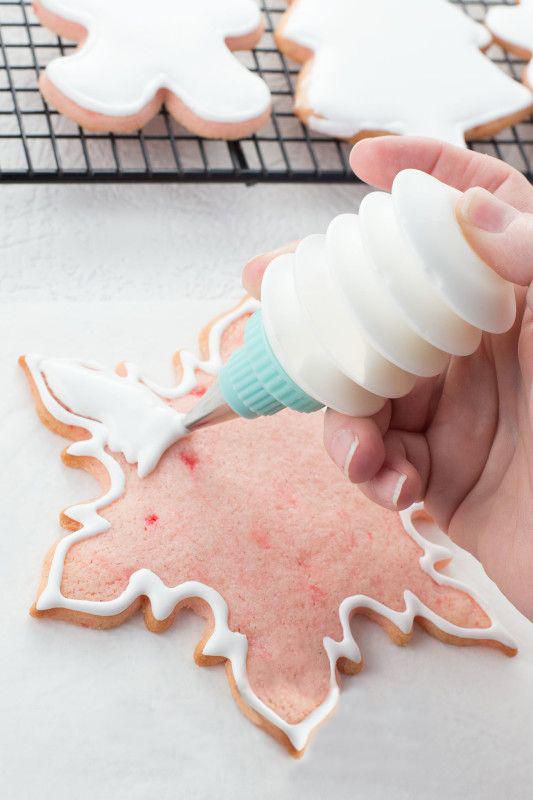 翻糖蛋糕糖霜技巧,糖霜香草饼干的做法