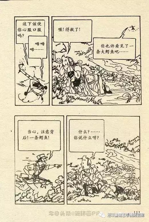 丁丁历险记之丁丁在刚果,丁丁历险记丁丁被石头绊倒