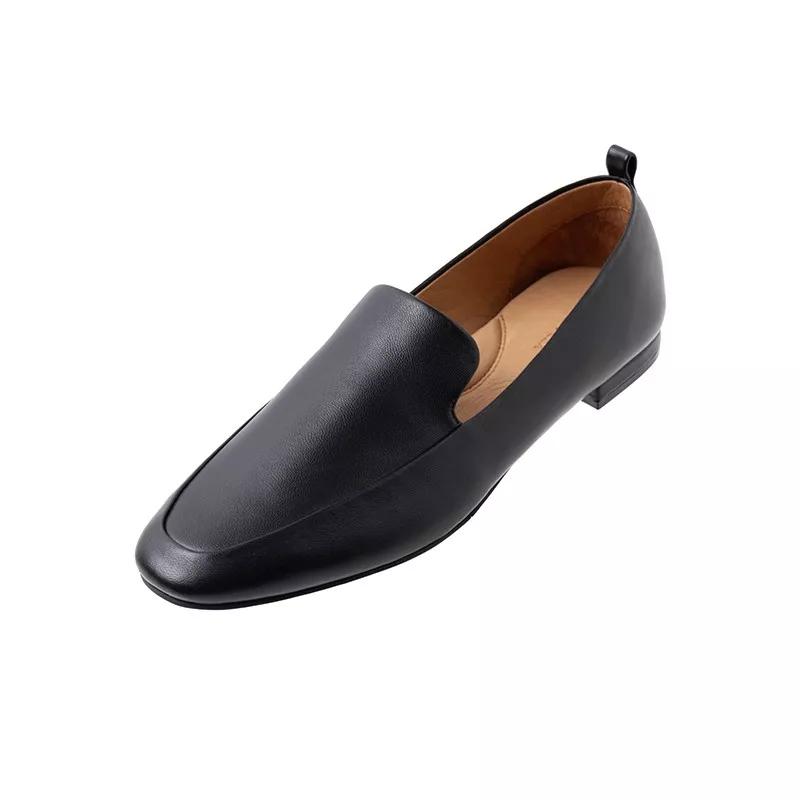 复古高端羊皮乐福鞋,高端轻奢休闲时尚新款英伦乐福鞋