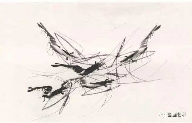 国画用胶矾水画虾技法,娄师白画虾技法视频