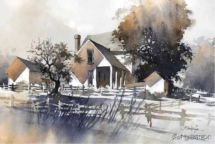 水彩意境图片欣赏,水彩颜色丰富