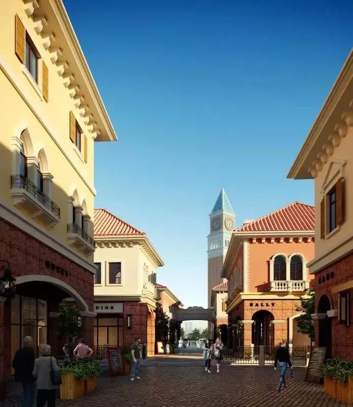 奥特莱斯即将开业七大公园环绕,奥特莱斯最新航拍