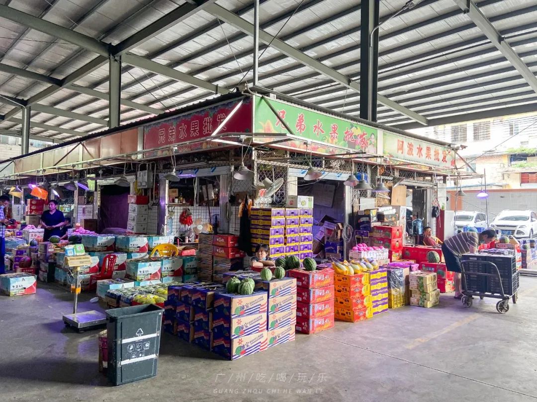 地铁坐到水果市场附近,广州天平架水果市场