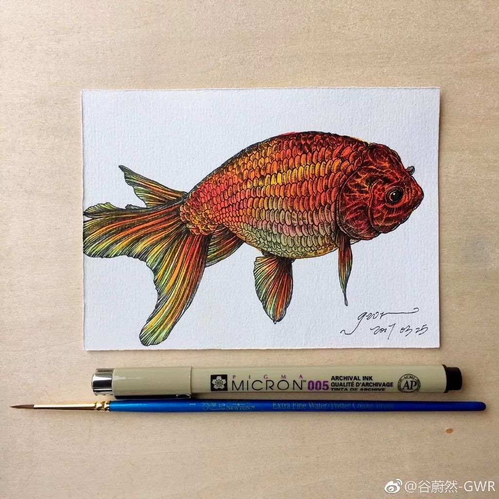 简单针管笔手绘花,简单易学针管笔手绘