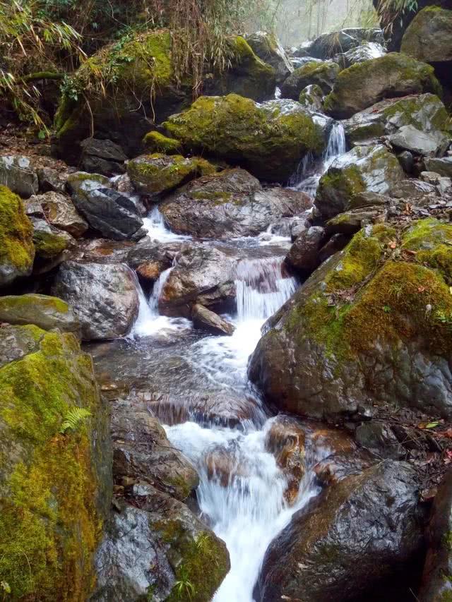 卧龙谷银厂沟,银厂沟两山合拢现状