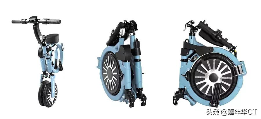 最小的折叠电动自行车,高端超小轻便折叠自行车
