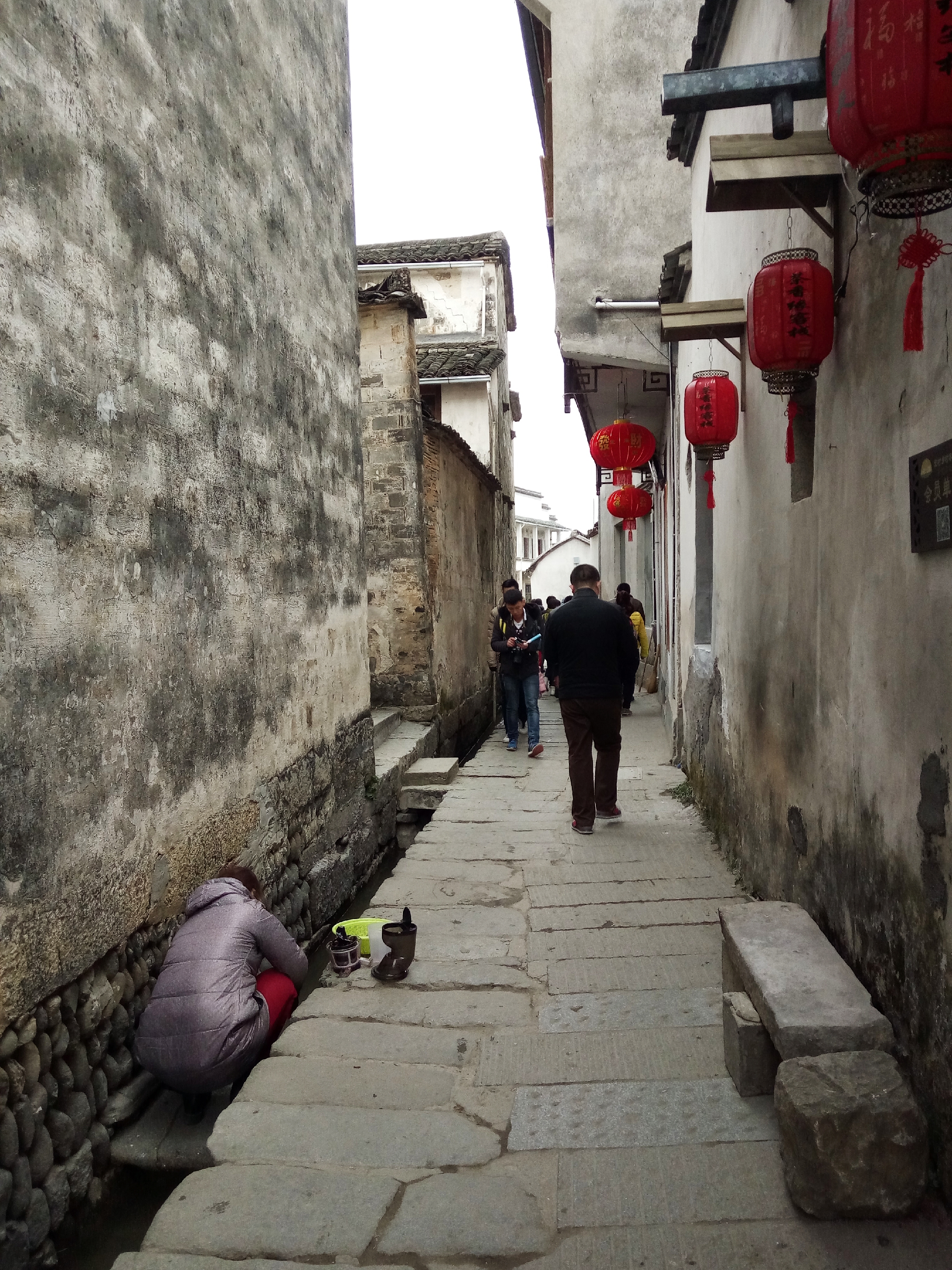 徽派村落宏村风景,山为牛头树为角的意思